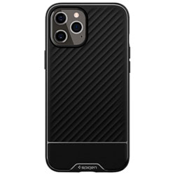 Étui Rigide Ajusté Core Armor De Spigen Pour Iphone 12/12 Pro - Noir Mat