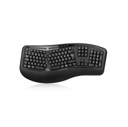 ADESSO Truform Media 1500 Wireless Ergonomic Keyboard & Mouse Combo - French - (Wkb-1500Cb-Fr)
