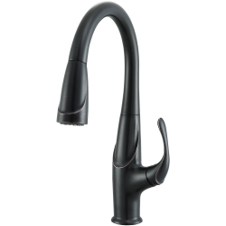 ANCONA Eliya Single Handle Pull-Down Kitchen Faucet In Oil Rubbed Bronze