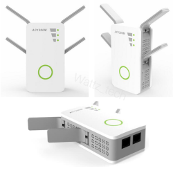 Simple Setup AOLIYO 1200Mbps WiFi Repeater Wireless Signal Booster Black 2.4 /& 5GHz Dual Band WiFi Extender with Ethernet Port 4 Antennas 360/° Full Coverage