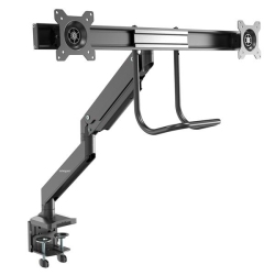 STARTECH.COM Startech Desk Mount Dual Monitor Arm - Ergonomic Vesa Mount 32" (17.6Lb) Displays - Crossbar Handle for Full Motion - C-Clamp/grommet