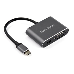 STARTECH.COM Startech USB C Multiport Video Adapter - USB-C to 4K 60Hz Mini Displayport 1.2 (Hbr2 HDr) Or 1080P VGA Monitor Display Adapter
