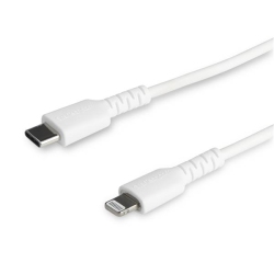 STARTECH.COM Startech 1M USB C to Lightning Cable - Iphone Ipad Fast Charging Durable Charge & Sync Cord W/aramid Fiber Apple Mfi Certified In White