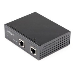 STARTECH.COM Startech Industrial Gigabit Ethernet Poe Injector 30W 802.3At Poe+ Midspan 48V-56Vdc Power Over Ethernet Injector Adapter -40C to +75C