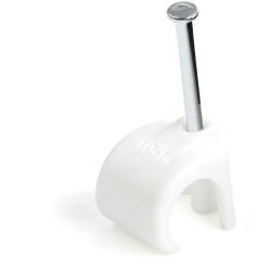 STARTECH.COM Startech 100 Pack Xl Cable Clips W/ Nail - Reusable Nail-In Clamps - Cord Mounting/holding Clips - Cable Tacks Wire Fasteners Taa