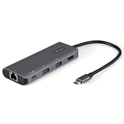 STARTECH.COM USB C Multiport Adapter - 10GBps USB 3.1 Gen 2 Type-C Mini Dock - 4K 30Hz HDMI - 100W Pd Passthrough - 3XUSB/gbe - 10" Cable