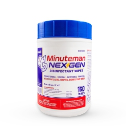 TB MINUTEMAN Nexgen Disinfectant Hospital Wipes - Tub 160
