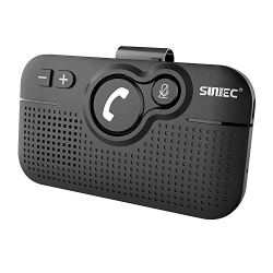 SUNITEC Hands Free Bluetooth for Cell Phone Car Kit - Wireless Bluetooth 5.0 Car Speaker Auto Power On Support Siri Google