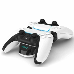 WINGOMART Dual Dock Station Charger for Sony Ps5, Playstation 5 Dualsense Controller Charger Charging Docking Station Stand, Dual USB Fast Charger