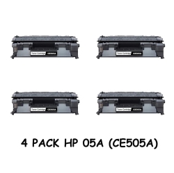 BESTONER 4 Pack HP 05A (Ce505A)/05A/505A/05/ce505 Toner Cartridge HP Laserjet P2035/p2035N/p2055/p2055D/p2055Dn/p2055X In Black