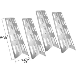 GRILL PARTS ZONE Replacement Heat Plate for Backyard Grill, Bbqtek, Kenmore, Master Forg & North American Outdoors 843019 U Gas Models-4Pk