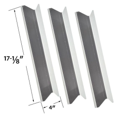 GRILL PARTS ZONE Replacement Heat Plate for Bbqtek Gsc3219Ta, & Presidents Choice 09011010PC, 09011042PC, 09011044PC Models-3Pk