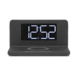 ALURATEK Abqc03F Qi Wireless Charging Alarm Clock With Nightlight