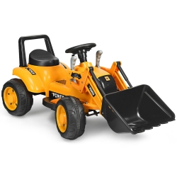 GYMAX Kids Ride On Excavator Digger 6V Battery Powered Tractor W/digging Bucket In Yellow