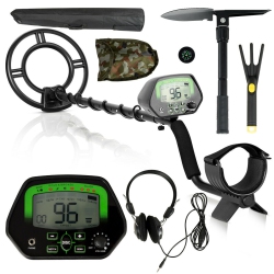 GYMAX High Accuracy Metal Detector Kit W/display Waterproof Search Coil Headphone Bag
