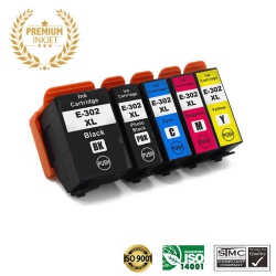 ULTRA INK Epson T302 Bk/pbk/m/y/c Compatible Inkjet Combo-Epson Printer Expressionpremium Xp-6000/xp-6100/xp6000/xp6100