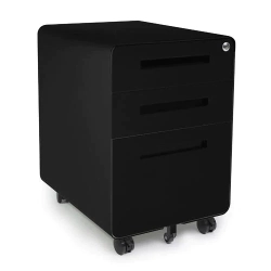 EFFYDESK Moderncabinet - Best Minimalist Heavy-Duty Filing Cabinet \w Lockable Drawers And Rolling Casters - Mobile File Cabinet for Home Office
