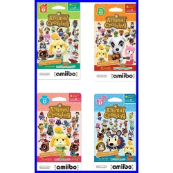 NINTENDO Animal Crossing Amiibo Cards Series 1-4 Bundle [24 Cards Total]