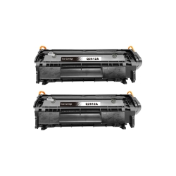 CC Premium Compatible 2 Pack HP 12A Q2612A Toner Cartridge In Black