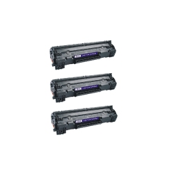 CC Premium Compatible 3 Pack HP 85A Ce285A Toner Cartridge In Black
