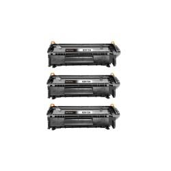 CC Premium Compatible 3 Pack HP 12A Q2612A Toner Cartridge In Black