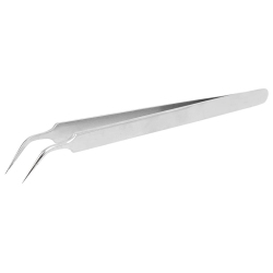 AXGEAR 15Cm Precision Stainless Steel Tweezers Curved Straight Forceps Hand Repair Tool -