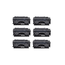 CC Premium Compatible 6 Pack HP 05X Ce505X Toner Cartridge In Black