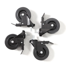 EFFYDESK - Heavy-Duty Lockable Table Casters (Set Of 4)