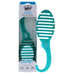 WET BRUSH Shower Detangler Brush - Glitter By for Unisex - 1 PC Hair Brush In Green