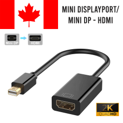 ELECTROX Mini Displayport to HDMI Adapter 1080P Male to Female Converter for Macbook/mac Mini/imac/microsoft Surface Pro
