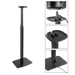 BOOST INDUSTRIES S1-Flr2 Height Adjustable Floor Speaker Stand for Sonos® One, Sonos® One Sl And Sonos Play:1 (Single) In Black