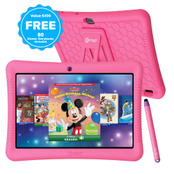 CONTIXO 10" Kids Tablet, 2024 Model, 80 Free Disney Storybooks, Educational Android Tablet for Kids 3-12, 32GB, Parental Controls, Kid-Proof Case \w