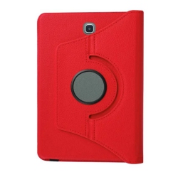 CC Topsave 360 Rotating Pu Leather Tablet Case for Samsung Tab A 8"(2015) T350 In Red