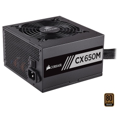 CORSAIR Power Supply Cx-M Series Cx650M 650W 80 Plus Bronze Haswell Ready Atx12V & Eps12V Semi-Modular Power Supply Cp-9020103-Na
