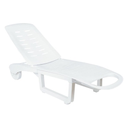 COMPAMIA Sundance Pool Chaise Lounge In In White