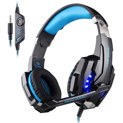 HOCO G9000 Headset 3.5MM Game Gaming Headphone Earphone With Microphone Led Light for Laptop Tablet/mobile Phones/ Ps4 (Black Blue)