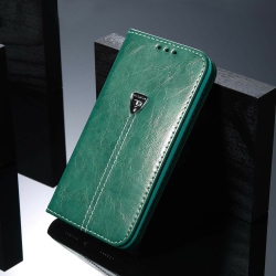 LEDEX Luxury Magnetic Flip Cover Stand Wallet Leather Case for Samsung Galaxy S20 Fe (Mint Green)