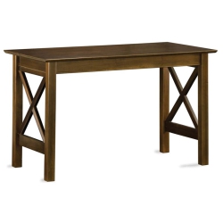ALLORA 48" Solid Wood Writing Desk In Walnut