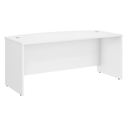 SCRANTON & CO 72" X 36" Bow Front Desk In In White