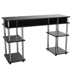 KINGFISHER LANE No Tools Student Desk - In Black