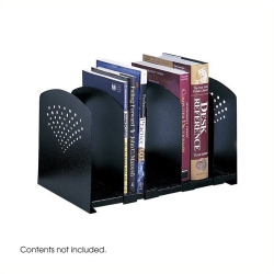 SCRANTON & CO Five Section Adjustable Book Rack In Black