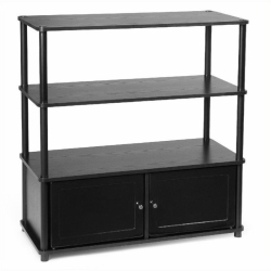 KINGFISHER LANE 35" Highboy Tv Stand In In Black