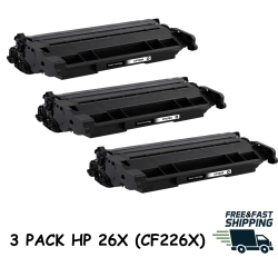 BESTONER 3 Pack HP 26X (Cf226X)/hp26X/hp26X/cf226/cf226X/26X/26A/hp 26A/hp26/26A/26X/226A Toner Cartridge HP M402 M426 In Black