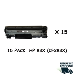 BESTONER 15 Pack HP 83X (Cf283X)/hp 83X/hp83/cf283/hpcf283X/hp Cf283/hp Cf283/83X Toner Cartridge HP M201 M125 M127 M225D In Black
