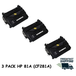 BESTONER 3 Pack HP 81A (Cf281A)/hp81A/81A/hp81A/81A/cf281A/cf281A/cf281/281/81A/81 HP Laserjet Enterprise M604 M605 M606 M630