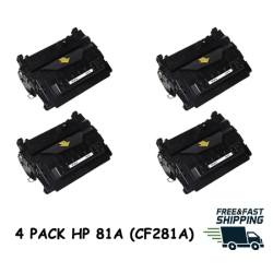 BESTONER 4 Pack HP 81A (Cf281A)/hp81A/81A/hp81A/81A/cf281A/cf281A/cf281/281/81A/81 HP Laserjet Enterprise M604 M605 M606 M630