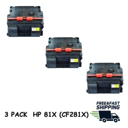 BESTONER 3 Pack HP 81X (Cf281X)/hp81X/81X/hp81X/81X/cf281X/cf281X/cf281/281/81A/81 HP Laserjet Enterprise M604 M605 M606 M630