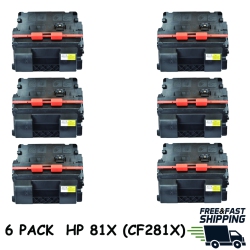BESTONER 6 Pack HP 81X (Cf281X)/hp81X/81X/hp81X/81X/cf281X/cf281X/cf281/281/81A/81 HP Laserjet Enterprise M604 M605 M606 M630