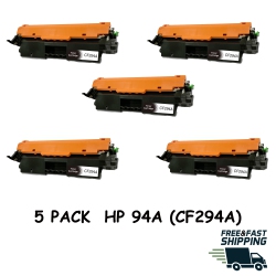 BESTONER 5 Pack HP 94A (Cf294A)/hp 94A/hp94A/cf294/hpcf294A/hp Cf294/hp Cf294/94A Toner Cartridge HP M118 M148 M149 In Black
