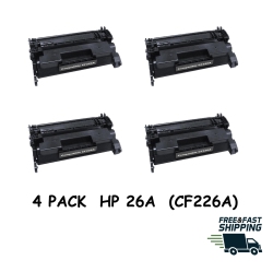 BESTONER 4 Pack HP 26A (Cf226A)/hp26A/hp26A/cf226/cf226A/26A/26A/hp 26A/hp26 Toner Cartridge HP M402 M426 In Black